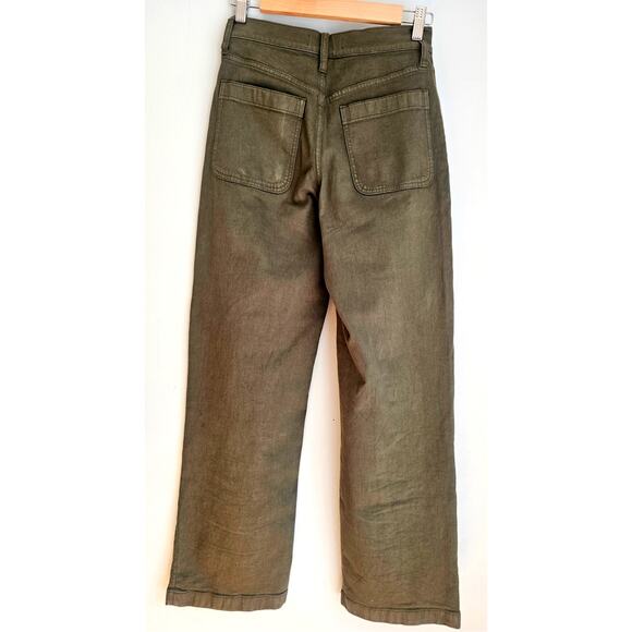 Madewell Emmitt Wide Leg High Rise Full Length Pants Jeans, Sz 24 - Picture 2 of 10